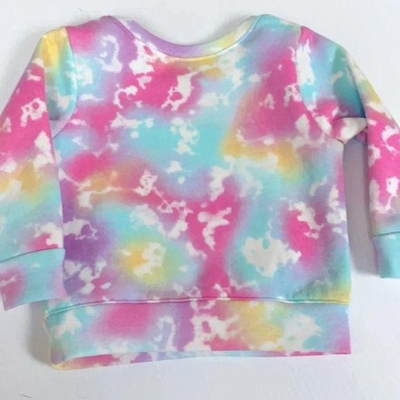 TIE DYE EUC BABY GIRLS SWEATSHIRT SIZE 12 MONTHS - Picture 5 of 6